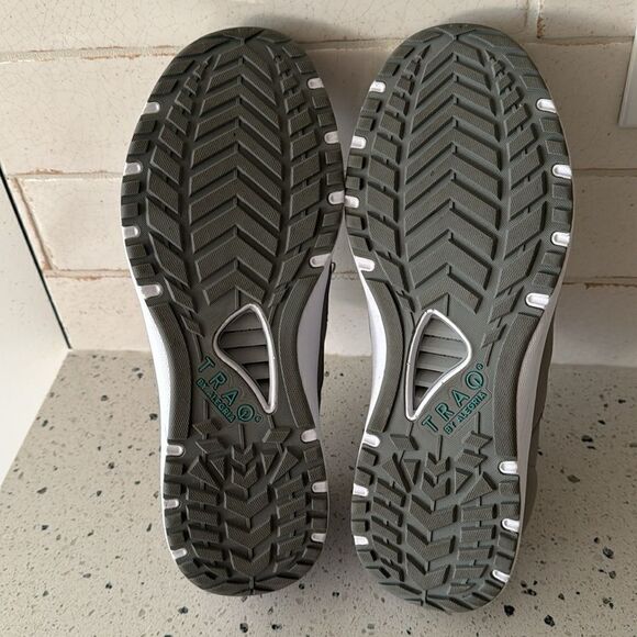 TRAQ by ALEGRIA Cynch Gray Textile Comfort Casual Walking Shoes Men's Size 41 - Picture 8 of 12